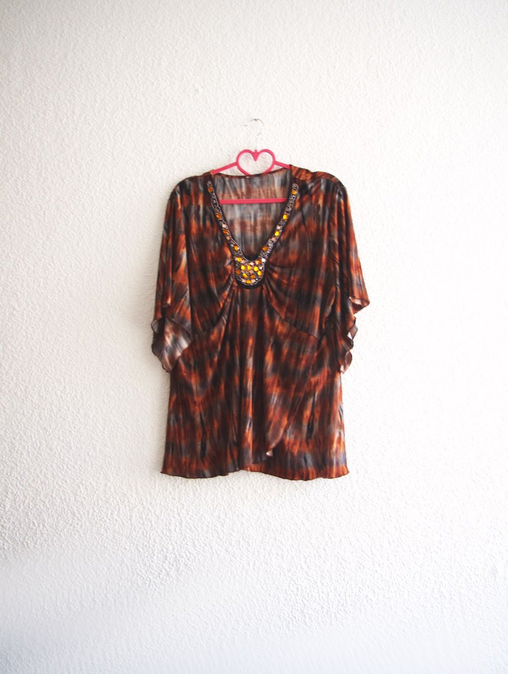 Goaelfen Batik Kleid (NP:90€) Gr. L M S oversized bestickt Hippie Lagenlook