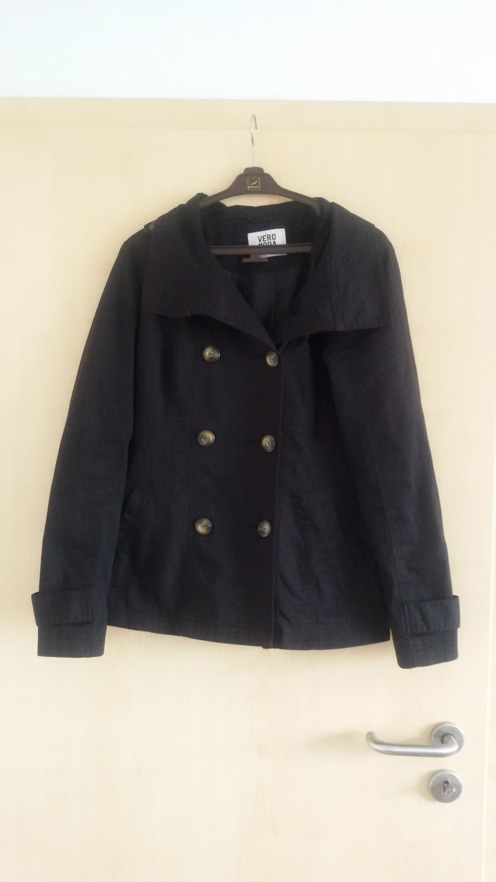 Schöner Mantel Jacke Trenchcoat Vero Moda Gr. M schwarz Frühling kawaii