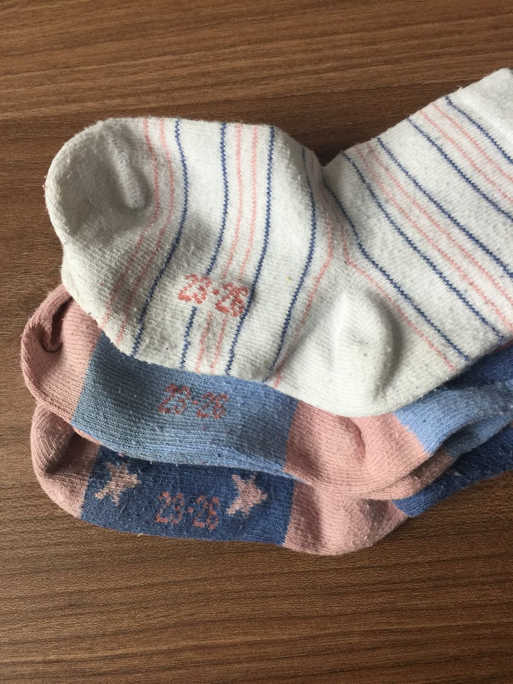 3 Paar Mädchensocken Gr. 23 - 26