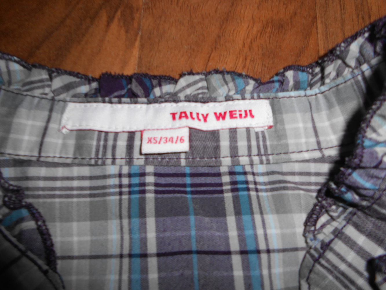 Kleid Tally Weijl XS lila weiß