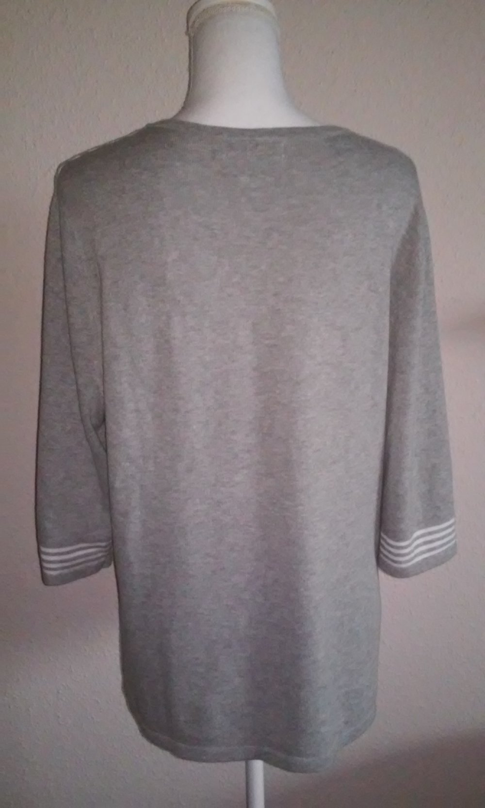 Marken Sweatshirt Shirt Pulli Tunika Ausschnitt Sommerpulli superleicht