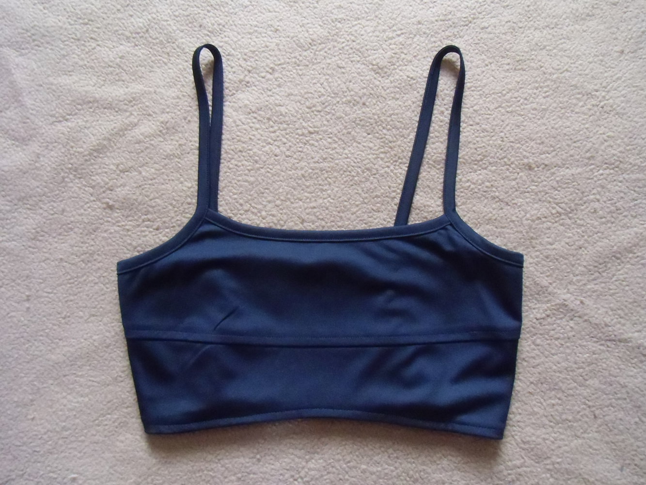 Schwarzes Damen - Trägertop / Bustier