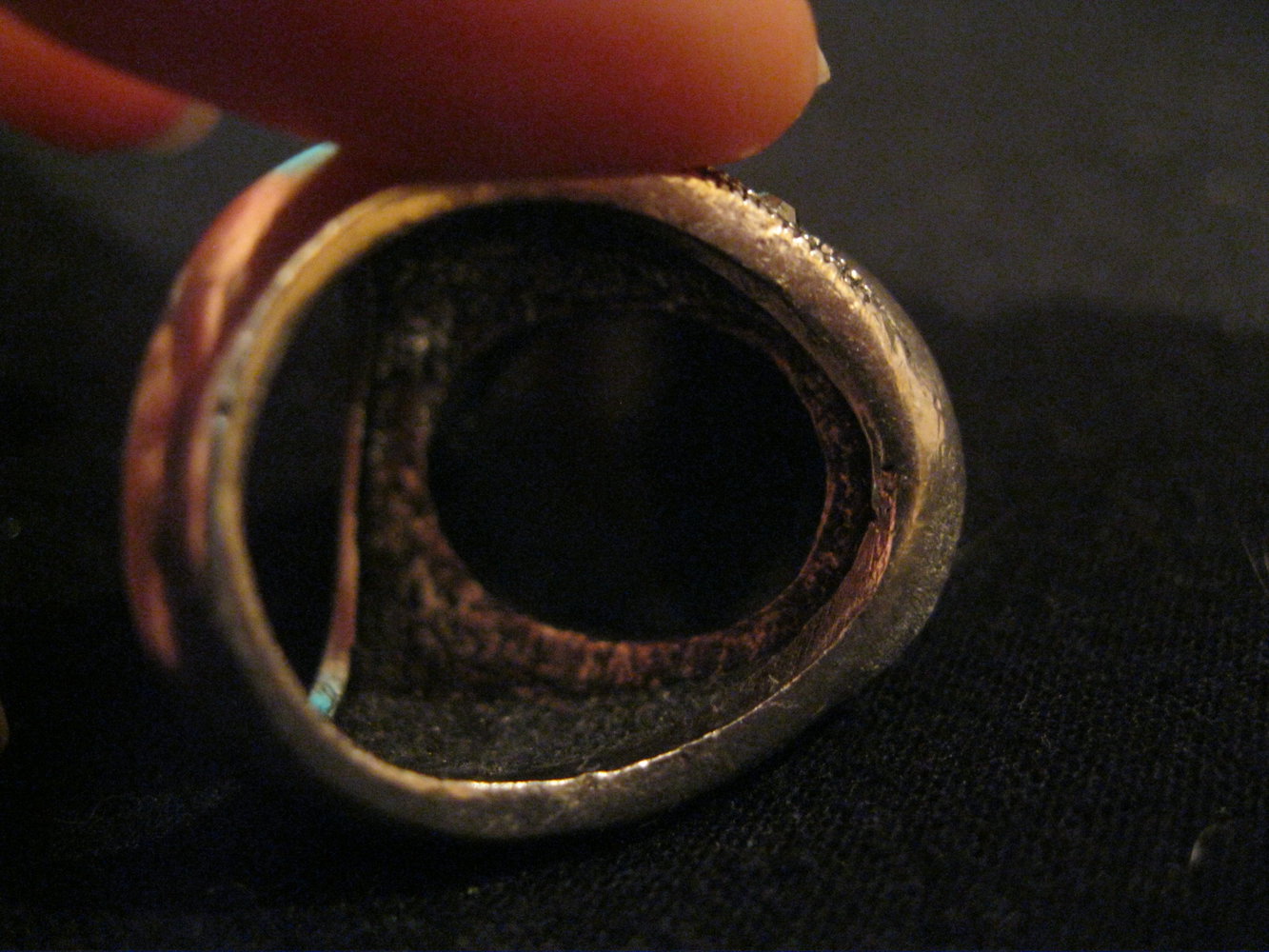 Statement Ring mit großem Grünen Stein