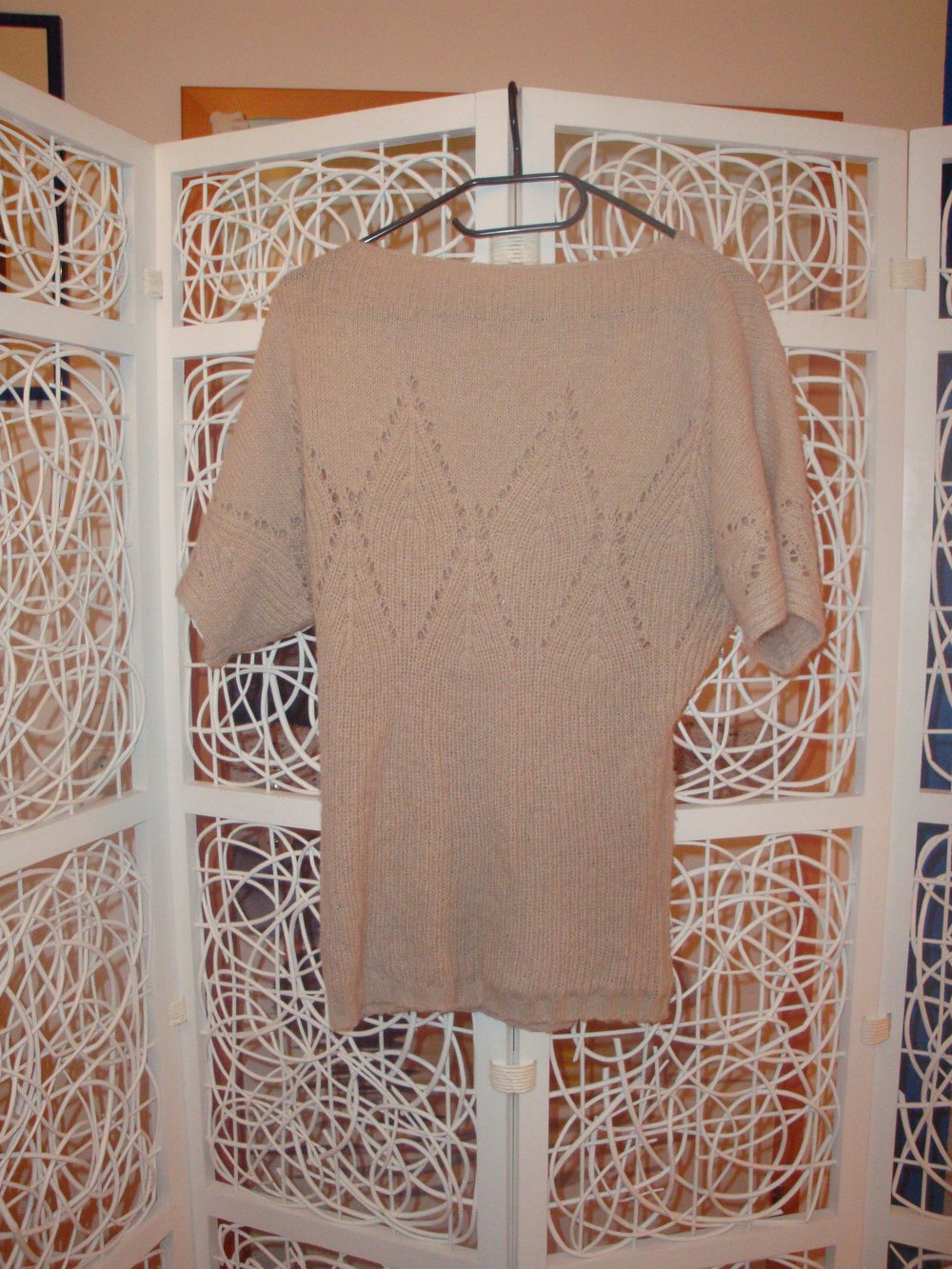 kurzärmeliger kuschliger Pulli