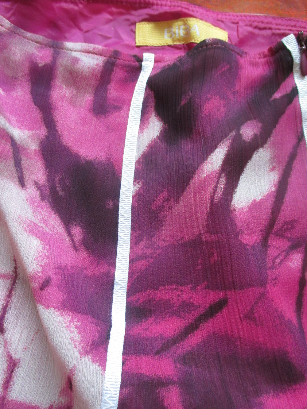 NEU * Seiden Chiffon * Crepe de Chinè * Zipfel * Rock im Batik- Style 