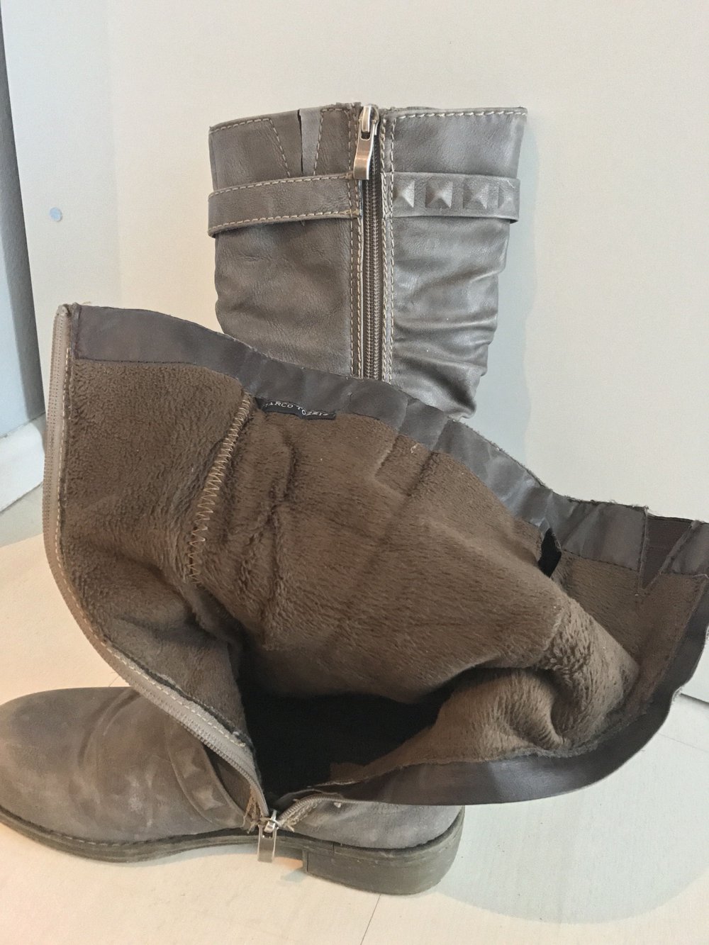 verkaufe Stiefel mit Fell von Marco Tozzi