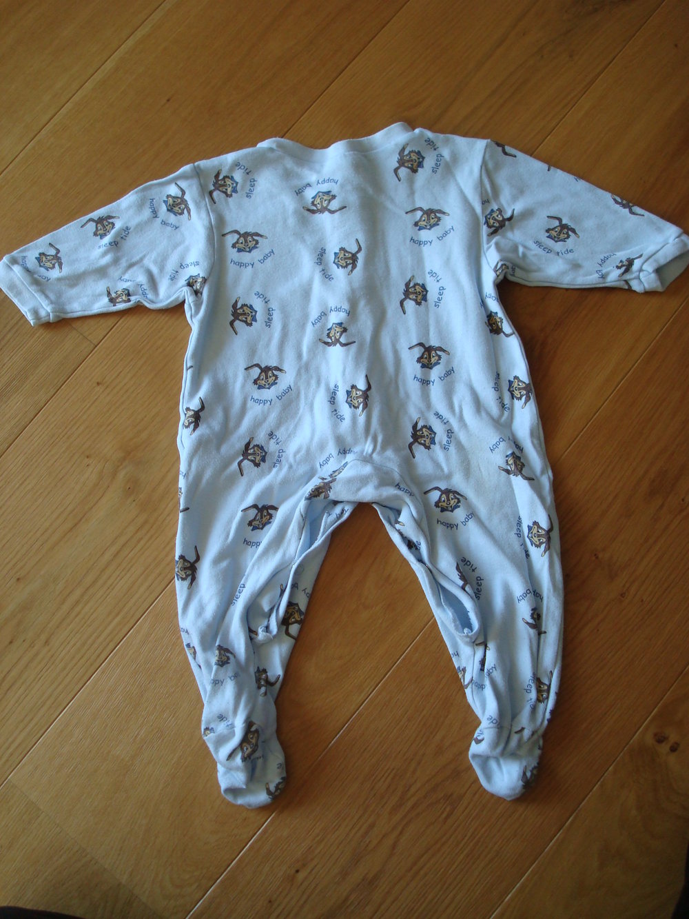 Schlafanzug für Jungen, Einteiler mit Füßen Gr. 62/68