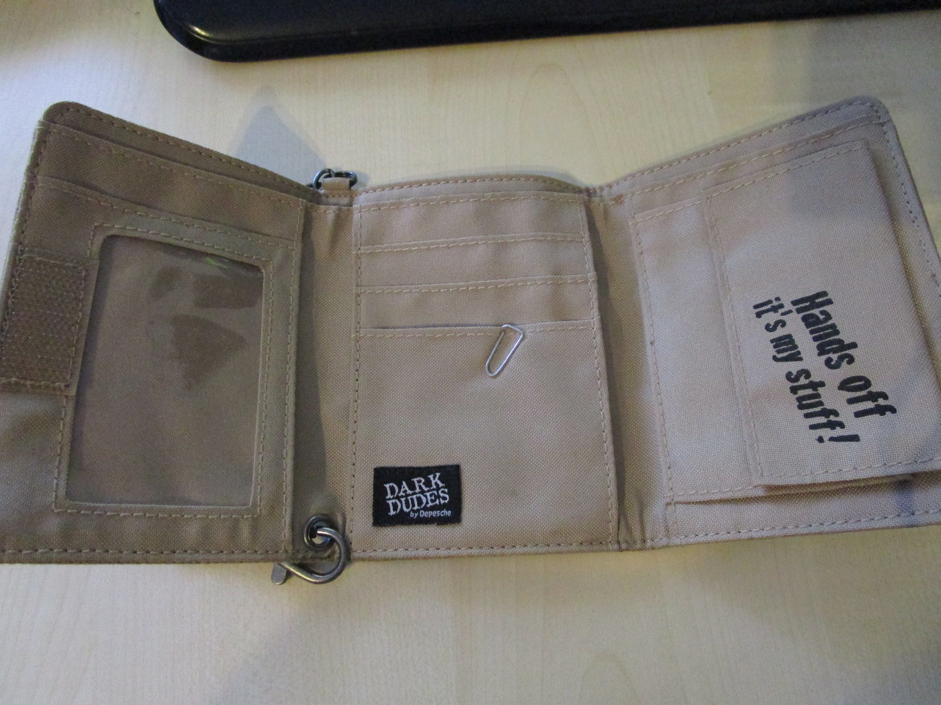 Dark Dudes Geldbeutel Geldbörse mit Kette Hund