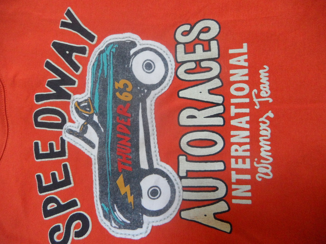 Benetton tolles Langarmshirt Autorennen Rennwagen