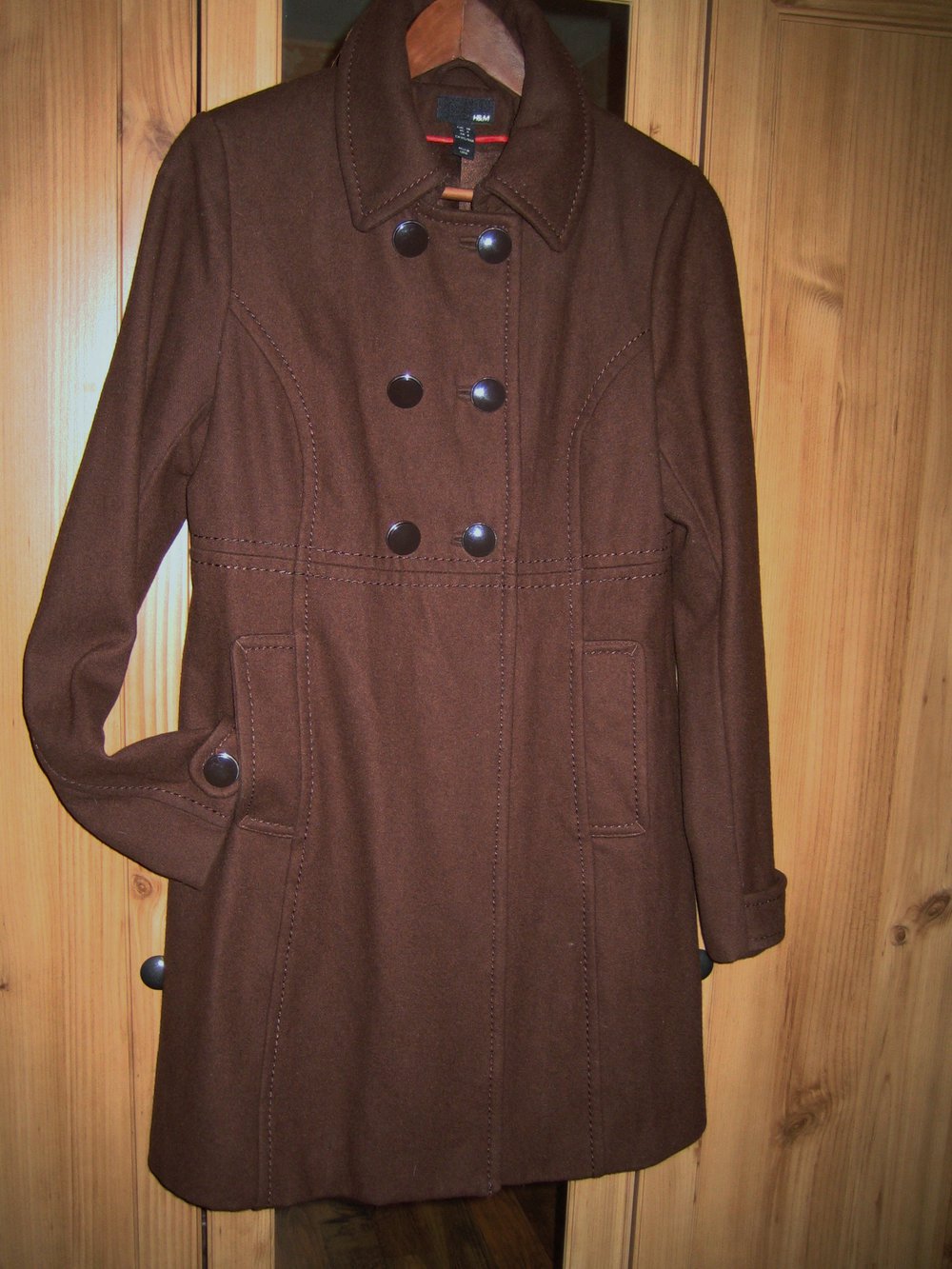 Wollmantel Mantel Wintermantel braun