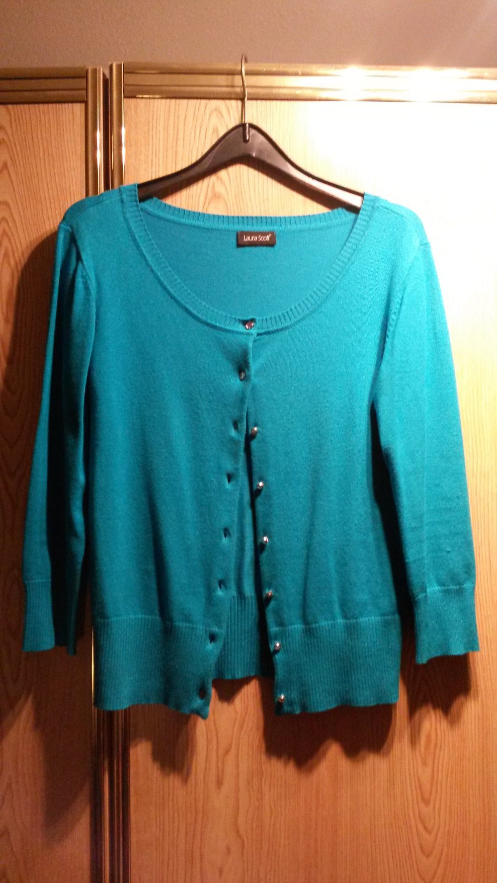 40. Cardigan von Laura Scott, Gr. 38, türkis