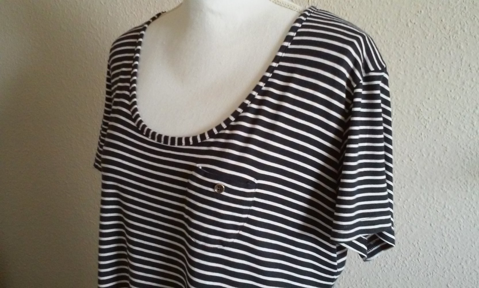 Tunika Top Zipfel-Shirt T-Shirt Matrosen - Look balu/weiß super stretchig