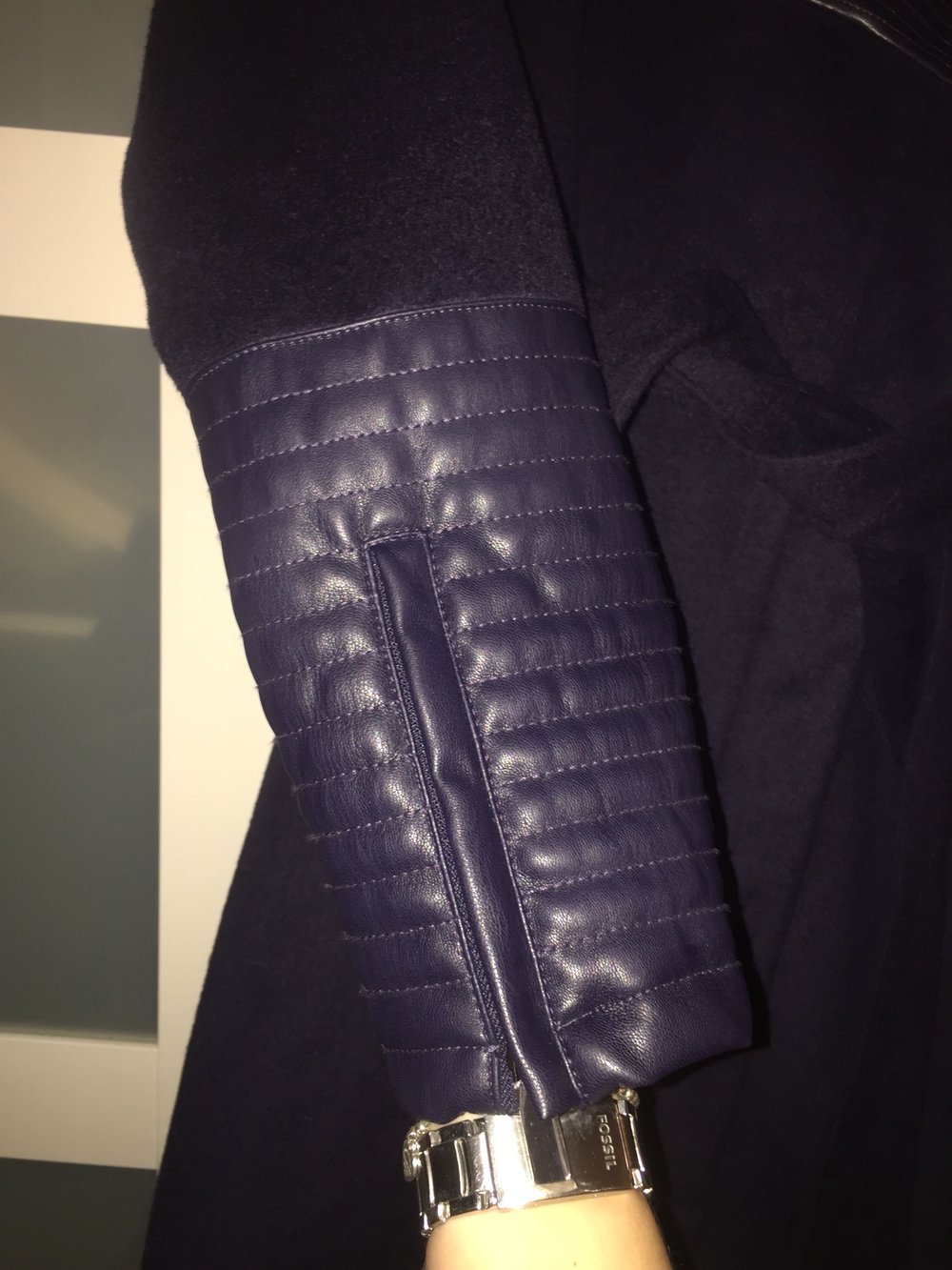 Wollmanten dunkelblau Badgley Mischka neu Gr S