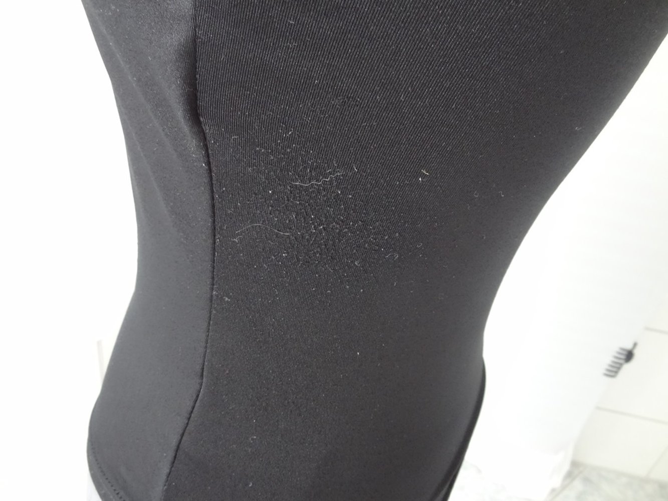 Schwarzes Stretch Top/ Sporttop 