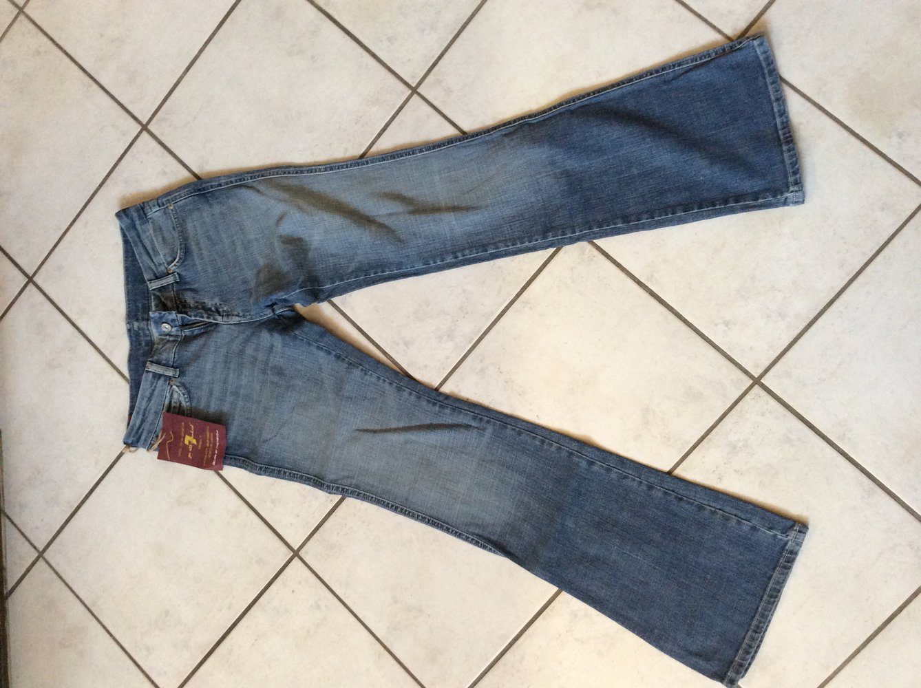 Seven for all mankind Jeans Damen A Pocket Größe 26 neu mit strasssteinen 