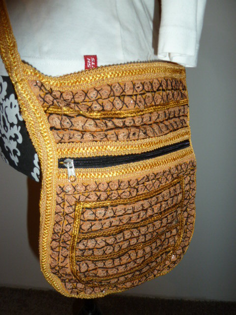 Tasche / Hippie Boho Indien / gelb