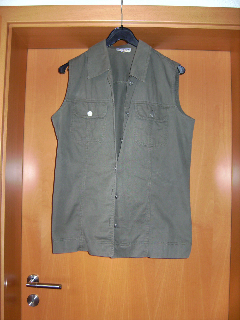 Jeansjacke Cargo, Gr. M, Wissmach, oliv, Jacke Ärmellos Jeansjacke Canvas