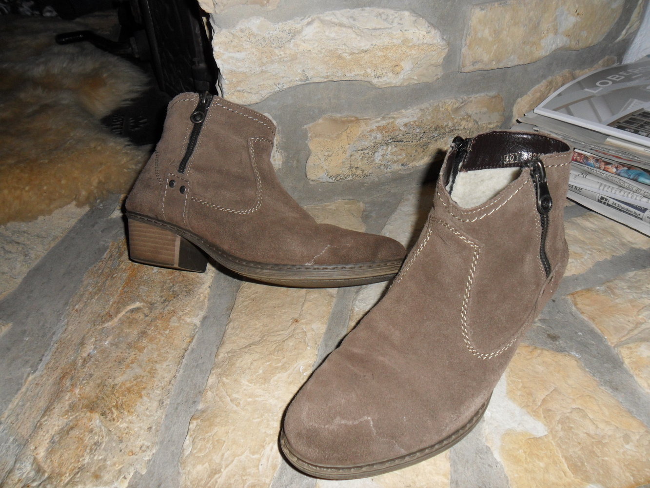 Rieker Schuhe gebraucht ECHT Wildleder