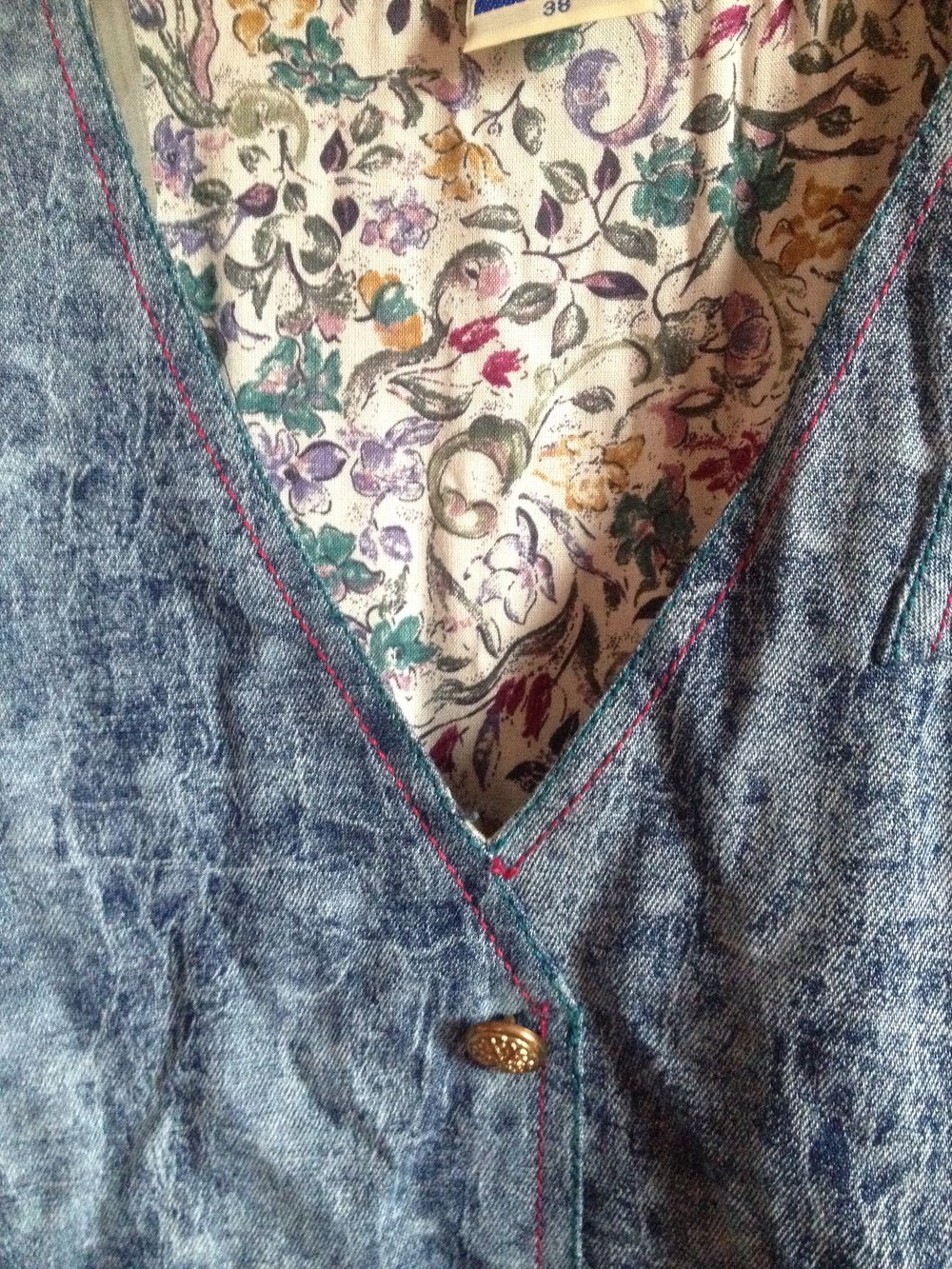 Umstandskleidung Jeanskleid Vintage