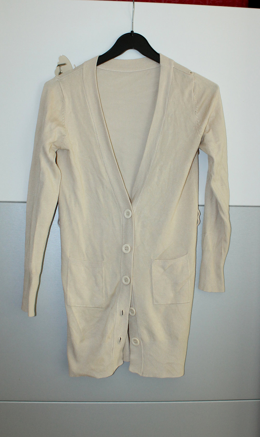 schöner cardigan / stickjacke in beige