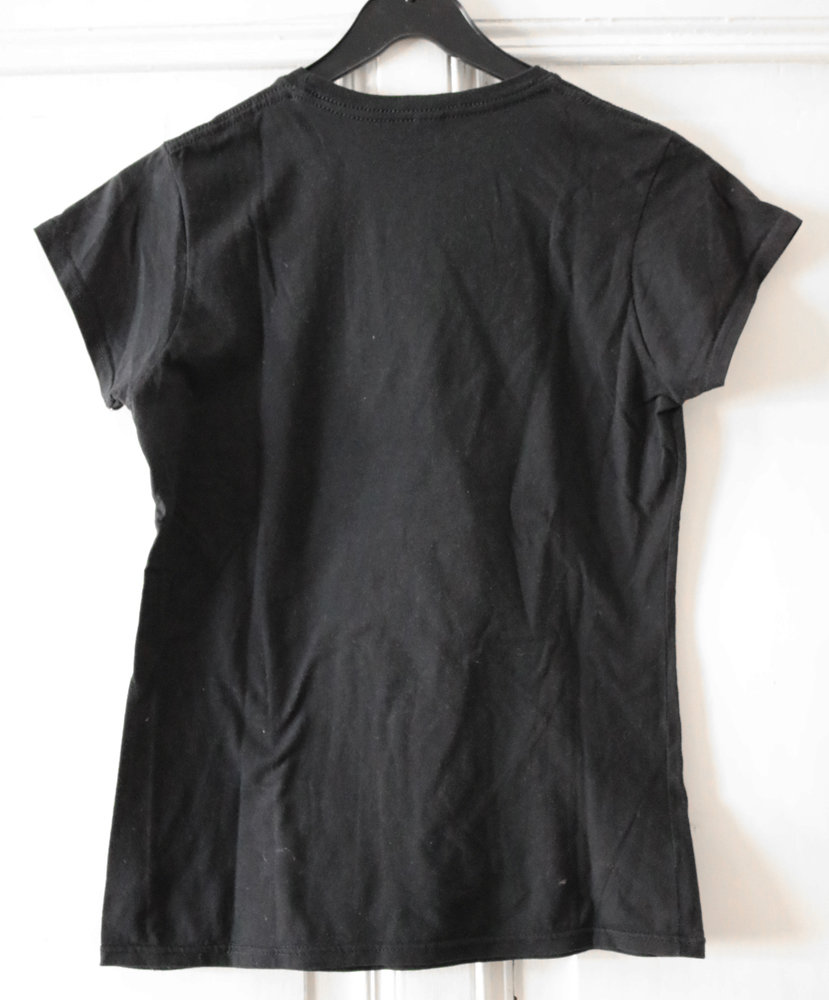 Alice in Wonderland / Alice im Wunderland, T-Shirt, schwarz, Aufdruck, Größe 38/M, Qwertee