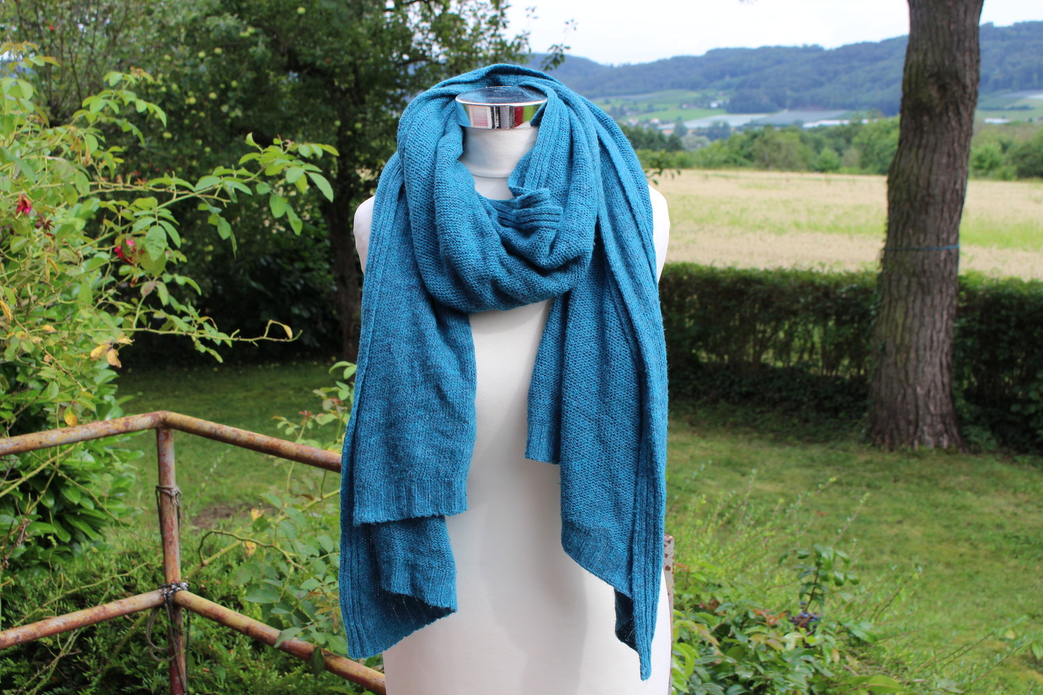 türkisener Winter- Schal