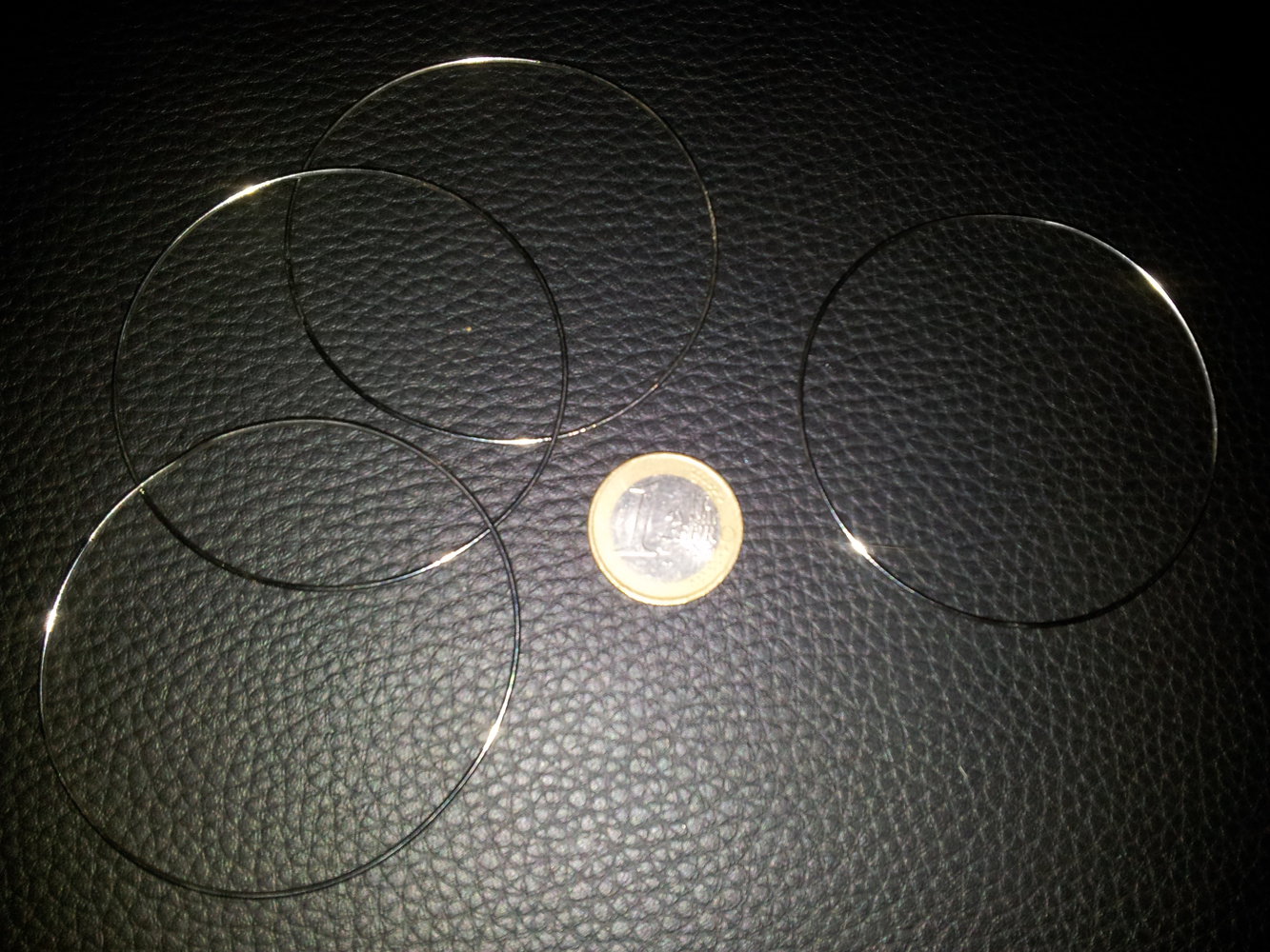 Modeschmuck zarte 4x Armreife silber Neu