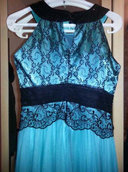 Abendkleid - Lang - Türkis - mint