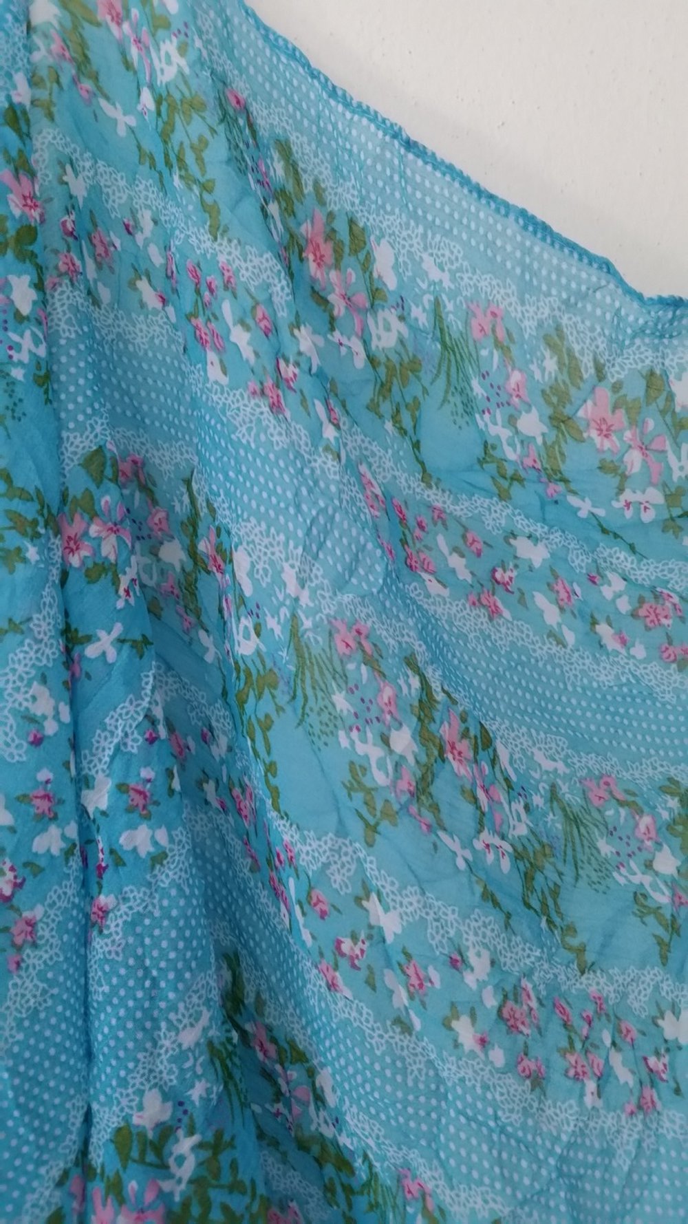 Sommer-Tuch/Schal, luftig leicht, Crinkle