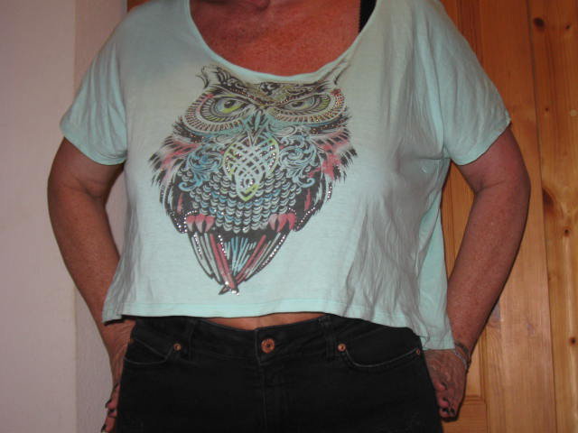 *** Print Crop Shirt ***