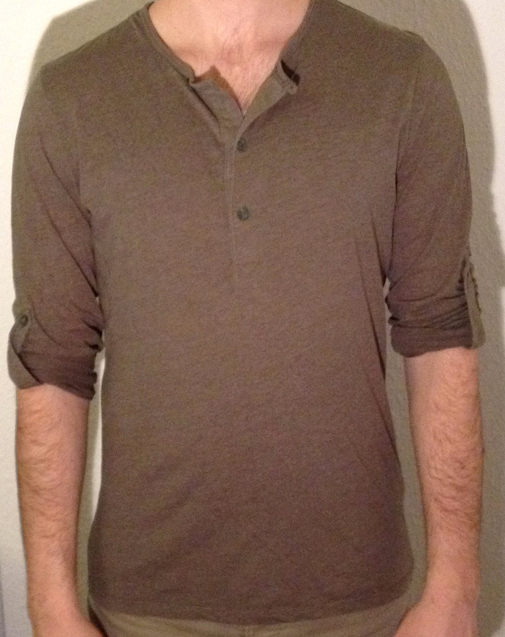 Basic Oberteil H&M Olive Khaki