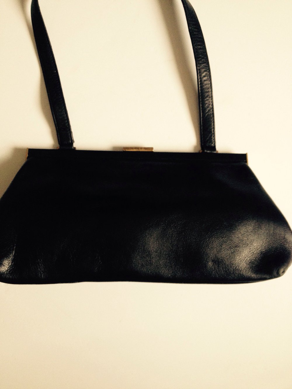 Schicke Vintage Leder Handtasche 