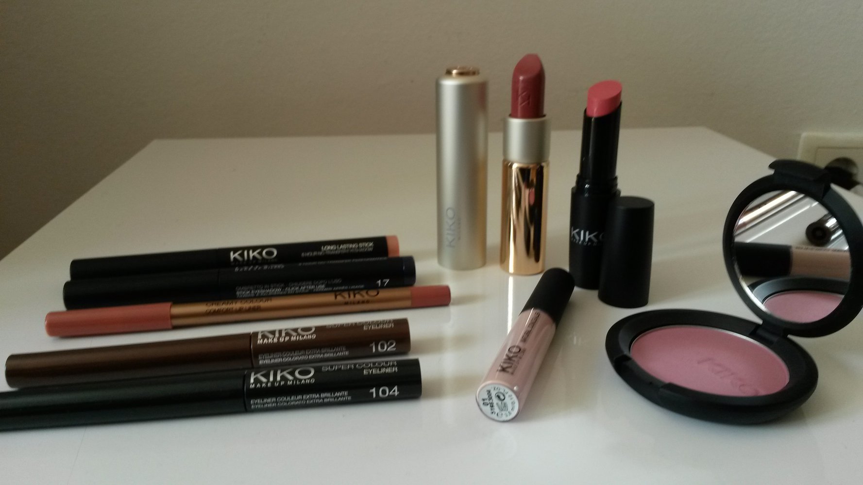 Kiko Probier Set Eyeliner Lippenstift Rouge Concealer