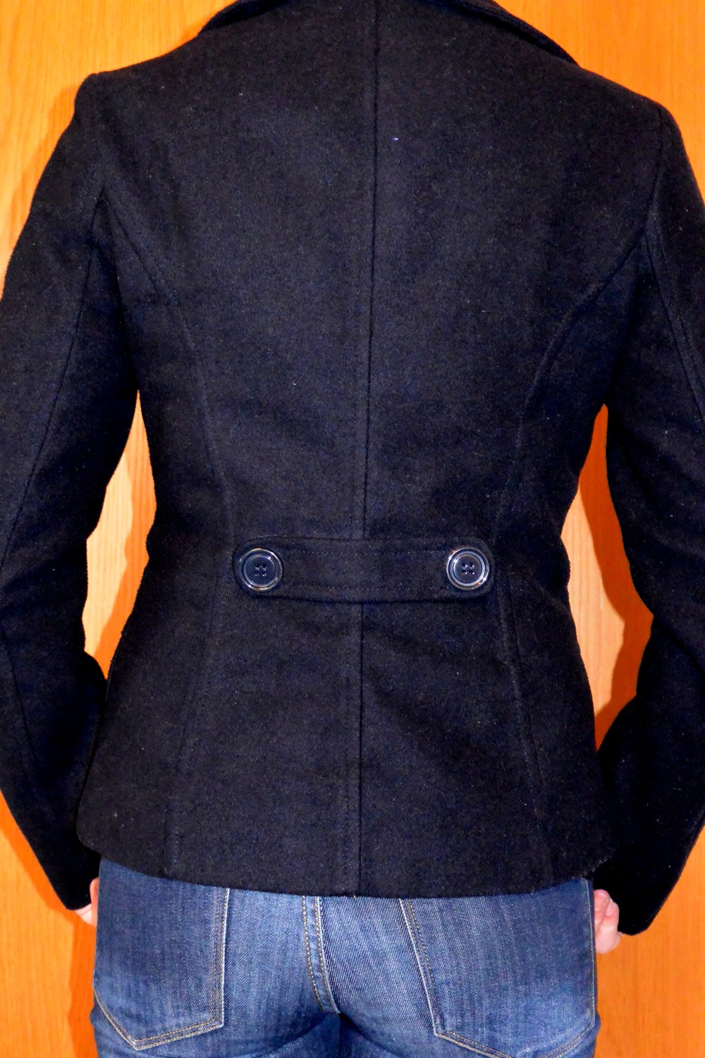 Dunkelblaue Wolljacke von Tally Weijl
