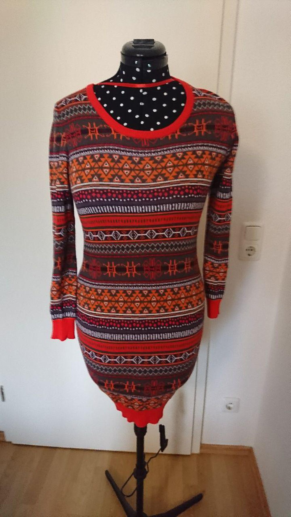 Ethno/Boho Strickkleid