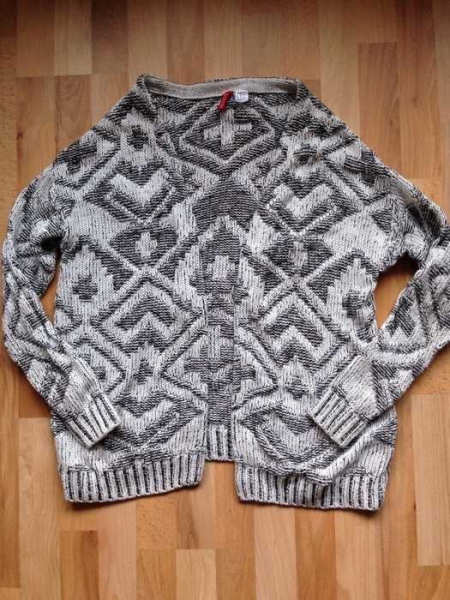 H&M Divided Oversized Cardigan Strickjacke M Azteken