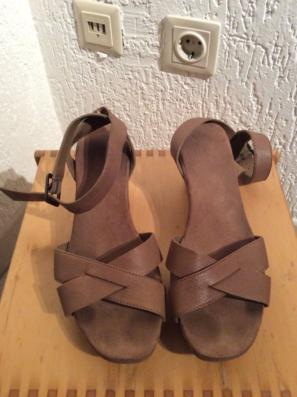 Nine West Sandalen Keilabsatz Sandalette Schuhe 