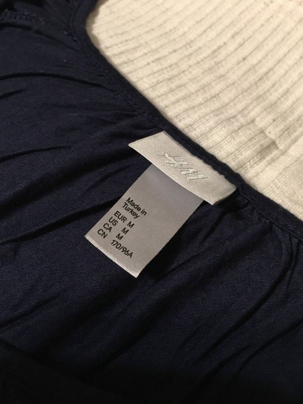 Shirt Oberteil marineblau H&M Größe M