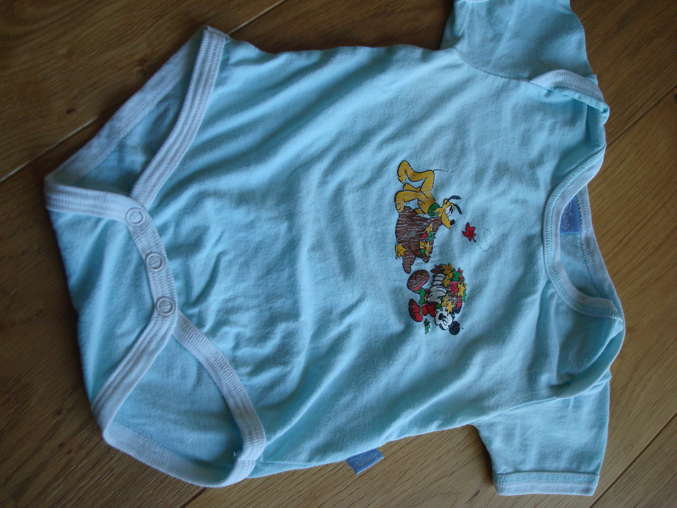 2 Kurzarmbodys in blau von Disney