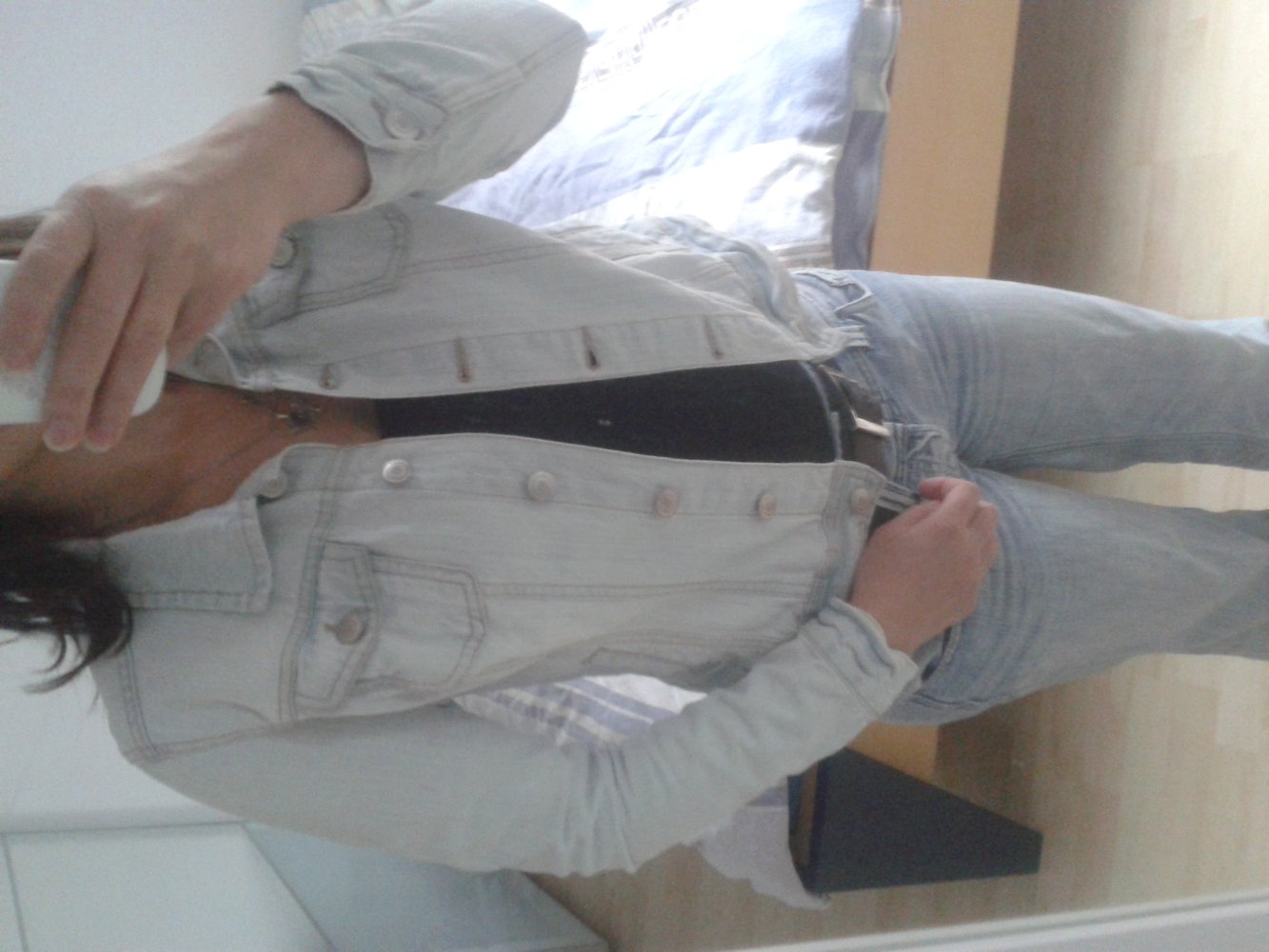 Jeansjacke Gr. 34/36/XS/S