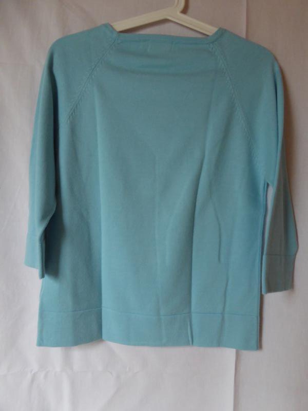 Hellblauer 3/4-Arm-Pullover von Miss H (Galeria Kaufhof)