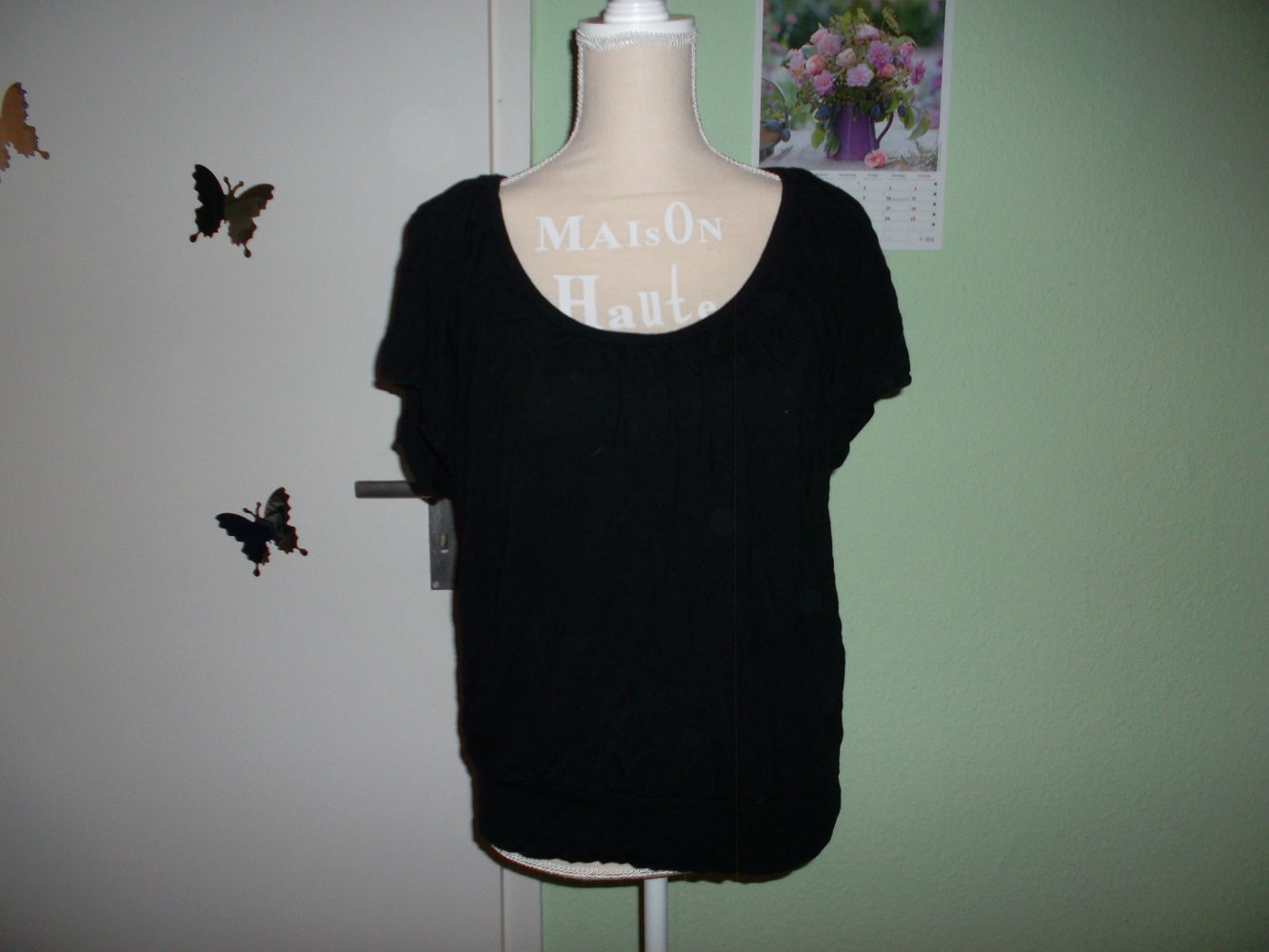 schwarzes shirt,von laura scott,grösse 38