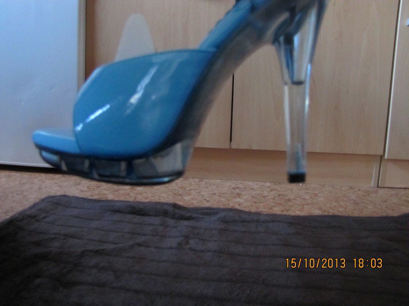 Sexy Baby-blaue High-Heels - Stielettos (Gogo) 38