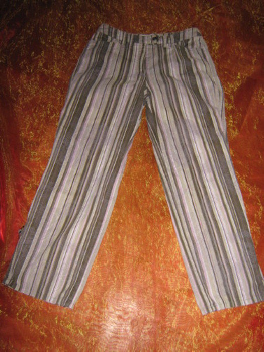 NEU * Ausgefallen * stylisch * Dreiviertel * 7/8 * Stiefel * Streifen *Jeans- Hose 