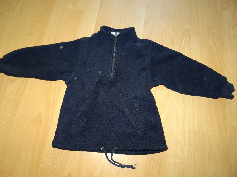 Fleecepulli Gr. 104 / 110 dunkelblau Fleece Pulli