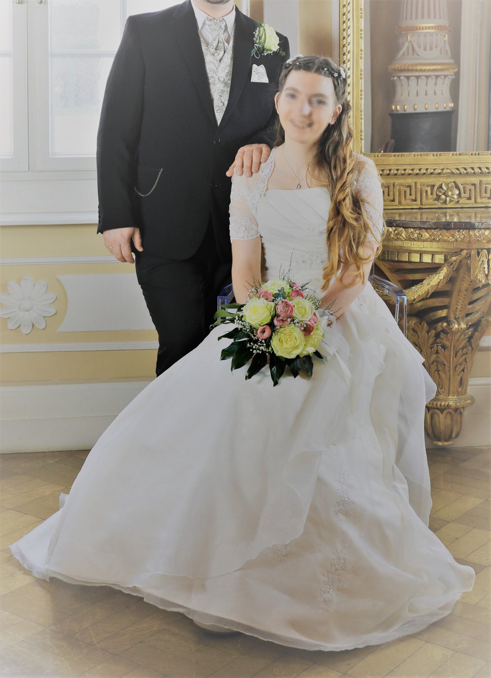 Brautkleid Hochzeitskleid gr. 40 für große Braut