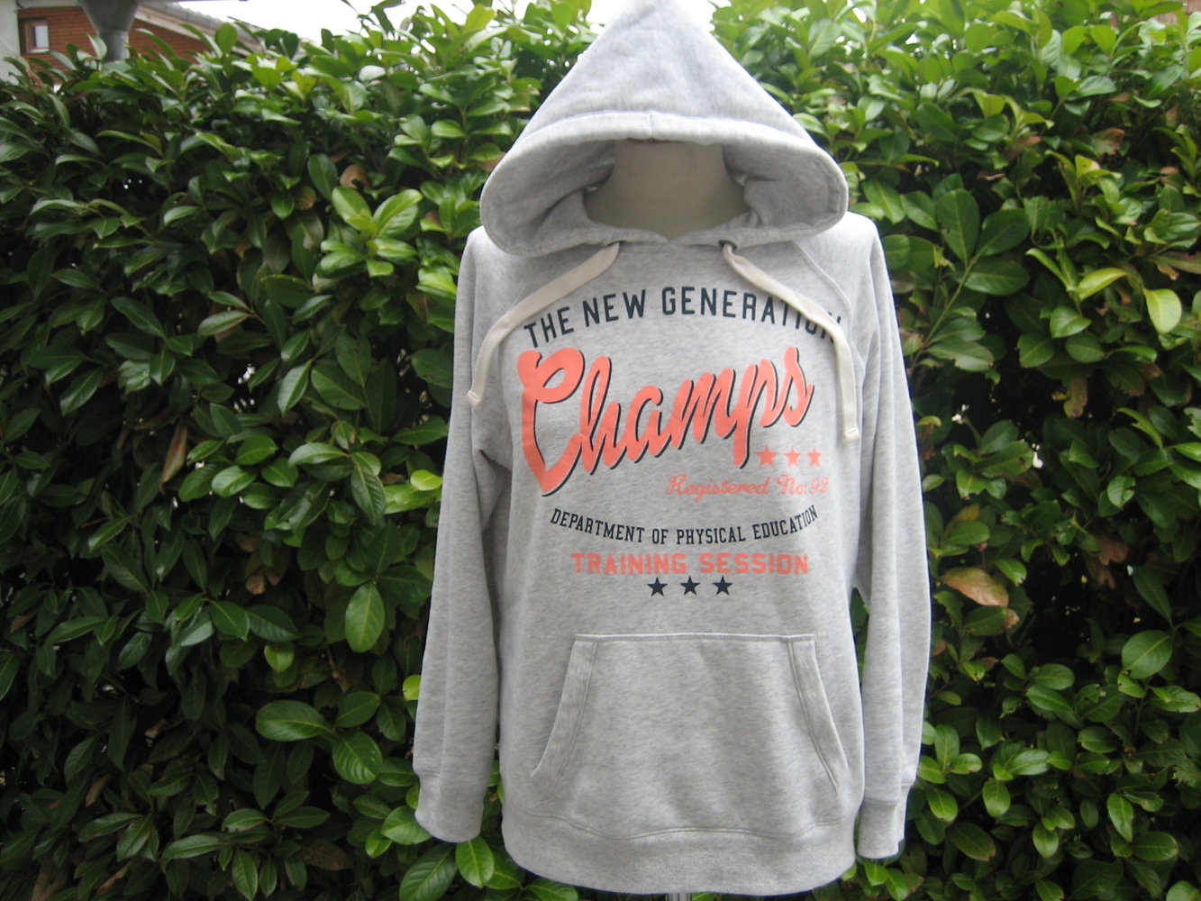 Lässiges, bequemes Kapuzen-Sweatshirt Gr. 40, Hellgrau - kombistark - kuschelig!