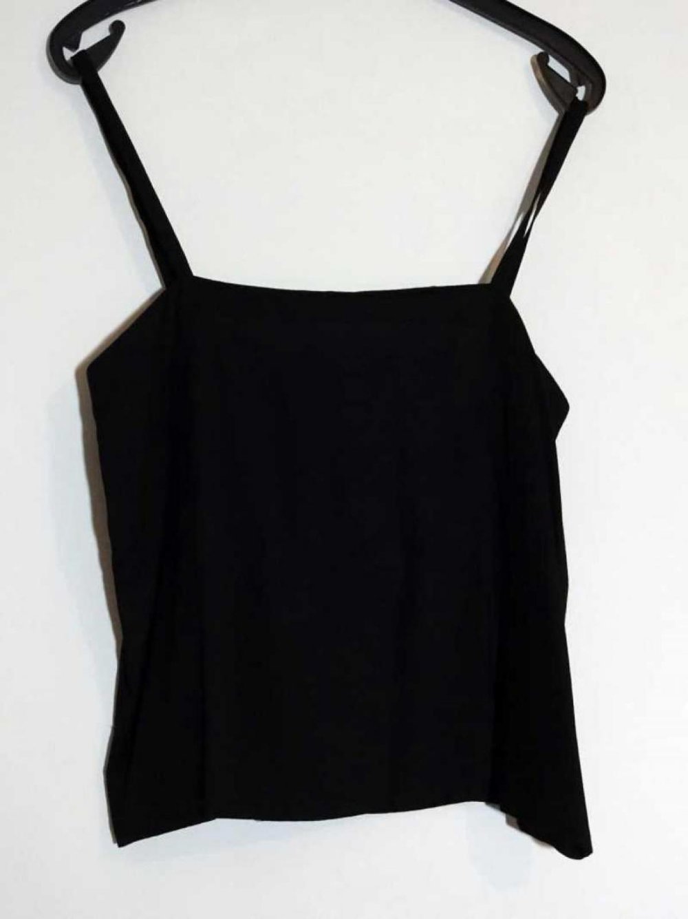 Schwarzes Spitzentop Transparent Gr. 38 Gr. S