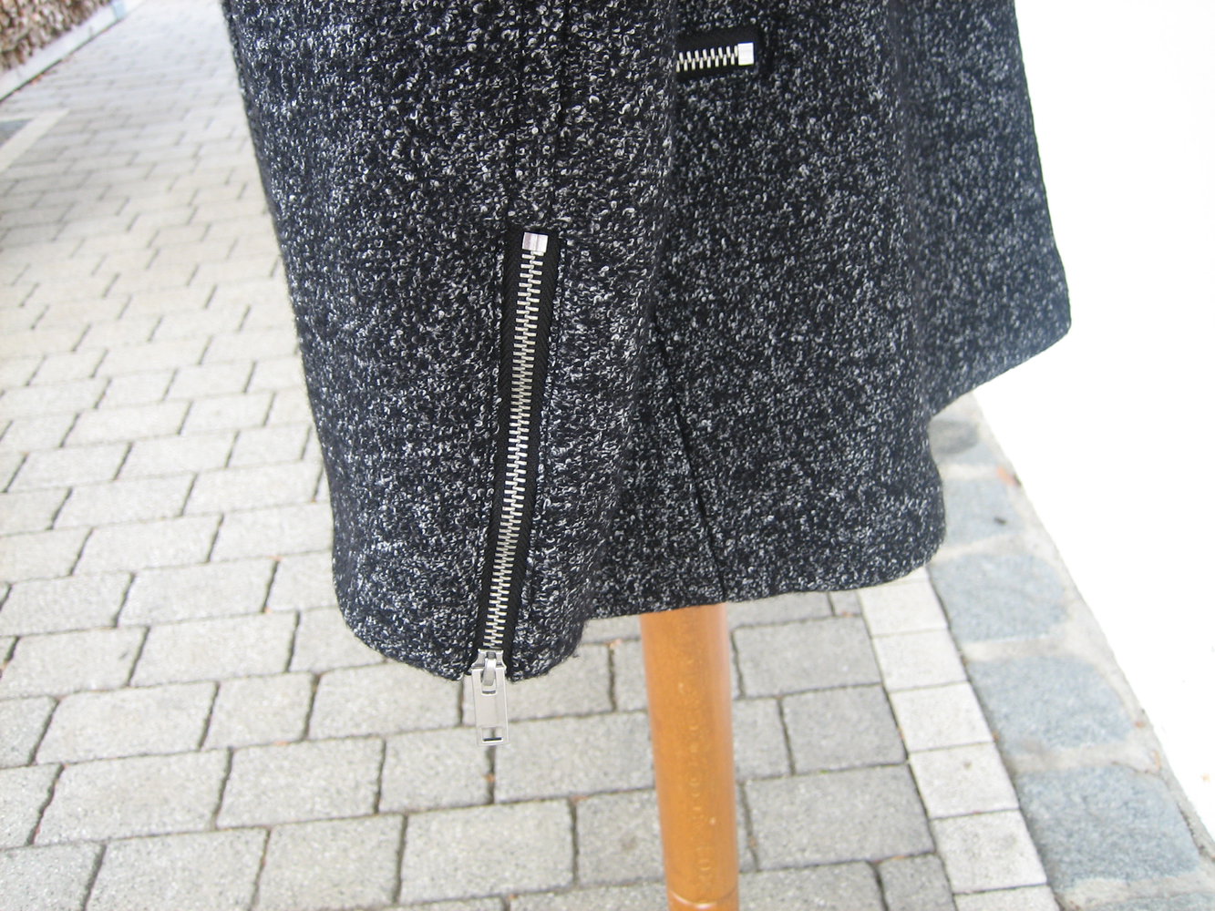 Megacoole Boucle-Jacke im Biker-Style Gr. 42, starkes Teil - nagelneu!