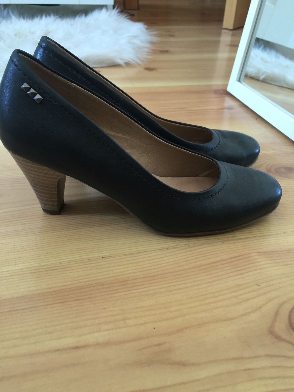 Deichmann Schwarze Leder Pumps Kleiderkorb.de